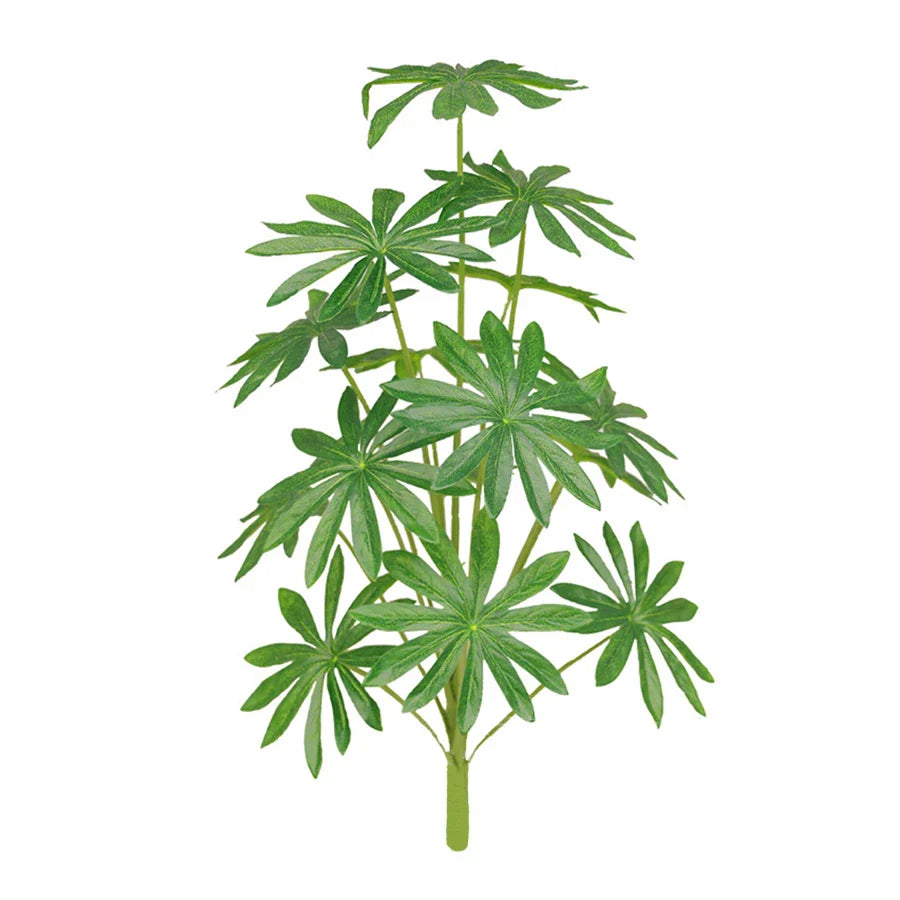 Dlight Decor Fatsia Palm Plant for Tropical Indoor Outdoor Styling 85cm 15Leaves