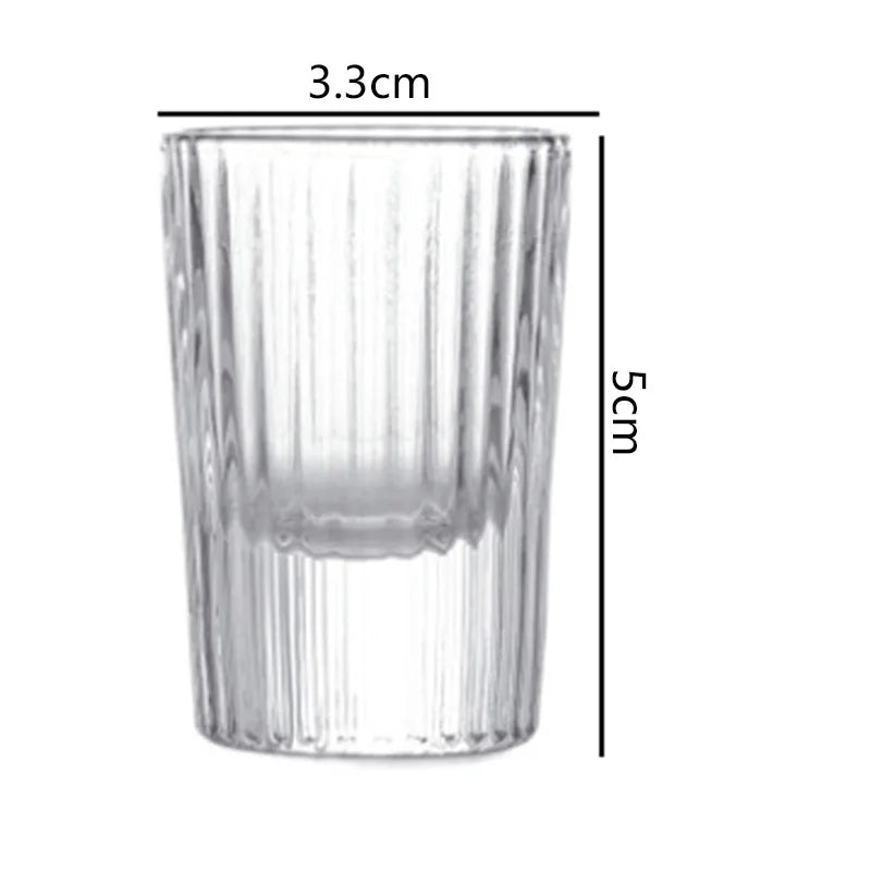 Dlight Decor 12pc Mini Shot Glass Set 20ml Clear Style 20ml / 12pcs Glass