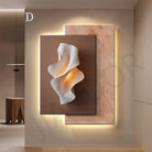 Dlight Decor Crystal Porcelain LED Wall Mural Light D / W60 X H80CM / NON dimm warm light Wall Art