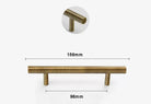 Antique Brass Handles – Old-Copper Wardrobe Knobs and Bronze Cabinet Pulls for Furniture 156mm Handles