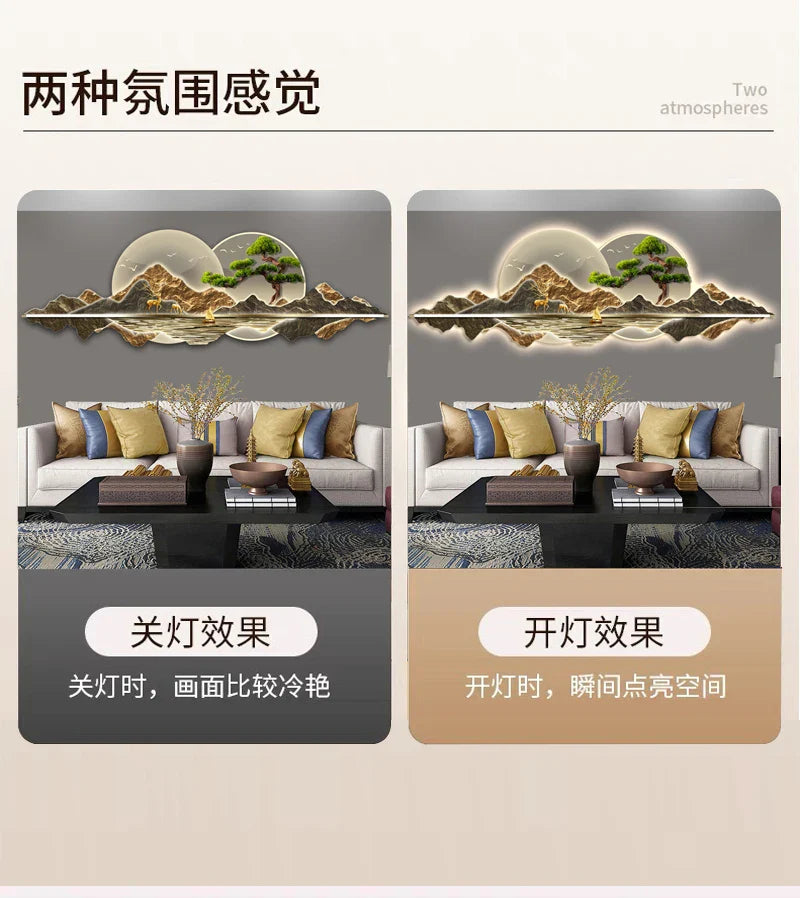 Dlight Decor Acrylic Carved LED Wall Art Light Wall Art