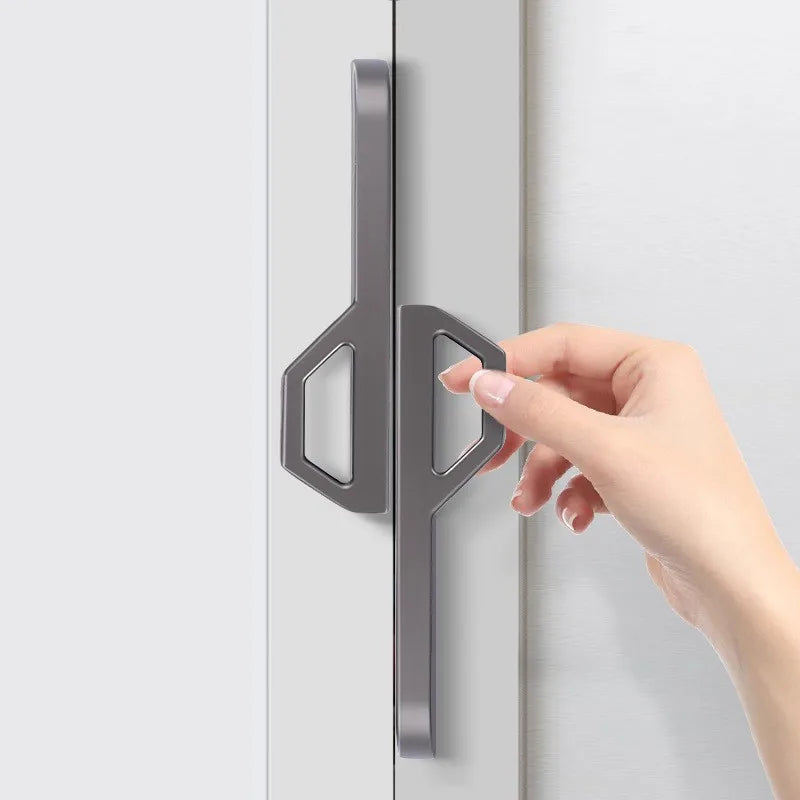 Gold and Pearl Grey Cabinet Handles - Modern Zinc Alloy Pulls for Kitchen and Furniture Handles