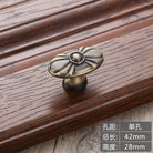 Antique Bronze Cabinet Knobs and Handles – Vintage Furniture Hardware 222 single hole Handles