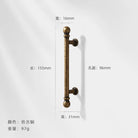 Antique Bronze Wardrobe Door Handles – Zinc Alloy Cabinet Pulls and Drawer Knobs 5066-96mm Handles