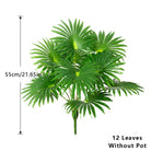 Dlight Decor Large Palm Tree 55 to 95cm Tropical Plant 55cm 12Leaves