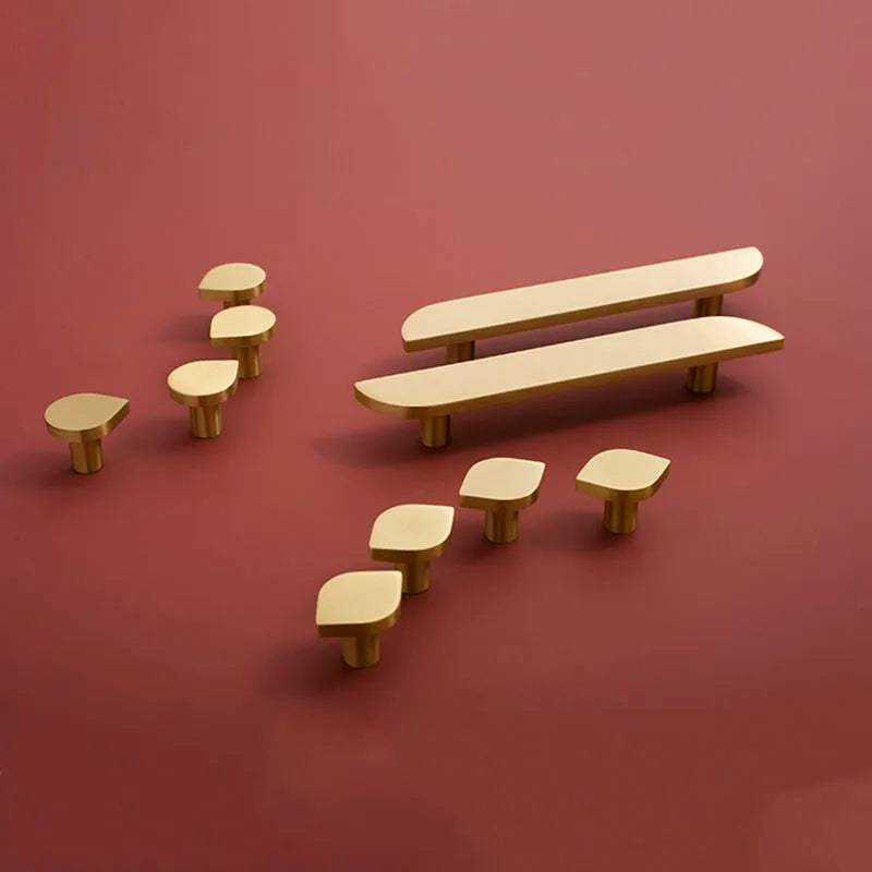 Modern Simple Wardrobe Handles – Brass Cabinet Knobs and Drawer Pulls for Furniture Handle