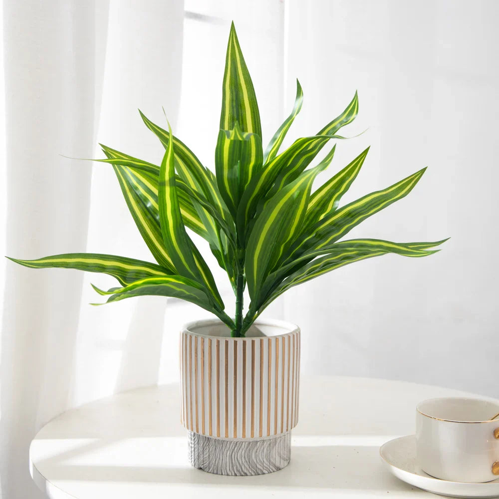 Dlight Decor Aloe Leaf Plant for Fresh Indoor Outdoor Style