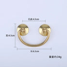 Antique Brass Arch Cabinet Pulls – Vintage Drawer Handles for Home Improvement Copper 45mm Pulls