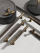 Antique Brass Furniture Handles – Bronze Plated Cabinet Pulls and Wardrobe Bar Knobs Handles