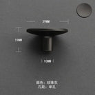 Modern Round Zinc Alloy Knob – Minimalist Drawer Pull for Wardrobes Closets and Kitchen Cabinets Gray - single hole knob