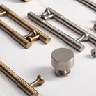 Solid Brass Vertical Linear Cabinet Knobs – Long Drawer Handles for Kitchen Wardrobe and Wooden Doors Handles