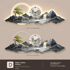 Dlight Decor Silent LED Wall Clock in Nordic Style style4 / 35x100cm wall Art