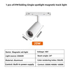 Modern Magnetic Track Lights - Embedded LED Spotlight Downlight 1 pcs 20W Spotlight / Cold light 6000K ceiling light