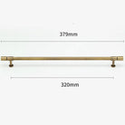 Gold and Bronze Brass Wardrobe Handles – Vintage Cabinet Drawer Pulls and Bar Handles bronze 379mm Handles