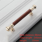 Modern Leather and Zinc Alloy Cabinet Handle – Elegant Drawer Pulls for Kitchen Wardrobe and Furniture (96mm) red