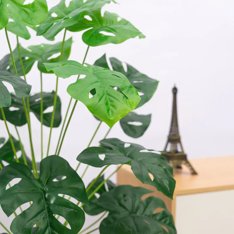 Dlight Decor White Monstera Palm for Bold Floor Styling