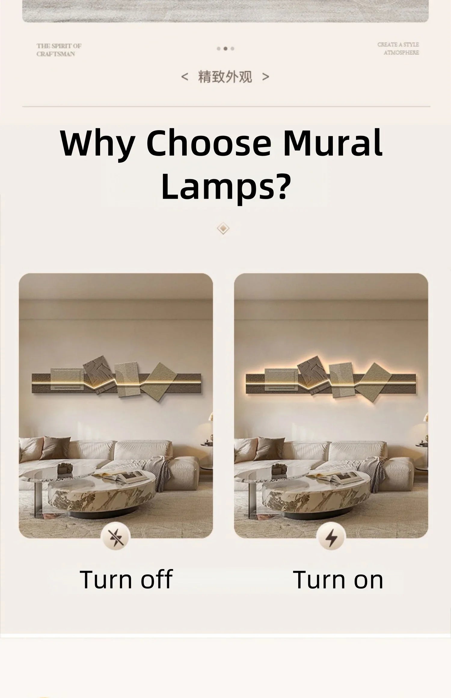 Dlight Decor Artistic Wood Crystal Wall Glow Light Wall Art