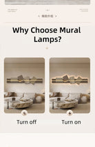 Dlight Decor Artistic Wood Crystal Wall Glow Light Wall Art