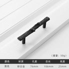 Antique Tree Pole Kitchen Drawer Handles - Zinc Alloy Cabinet Knobs in Bronze Gold and Black Black 76mm Handles