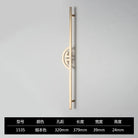 New Chinese-Style Zinc Alloy Cabinet Handles – Elegant Gold Pulls for Wardrobes Drawers and Cupboards Golden-320mm / 1