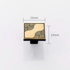 Antique Style Brass Furniture Handles – Vintage Cabinet Wardrobe and Drawer Knobs black gold 33mm Handles