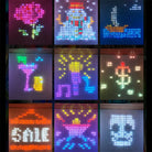 APP Controlled 16 Million Colors RGB LED Curtain Lights Holiday Party Decoration holiday lighting