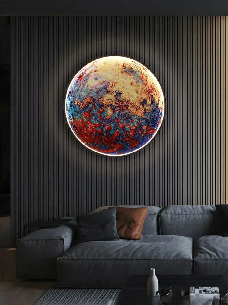 Dlight Decor Planet Mural Wall Light for Interiors Wall Art