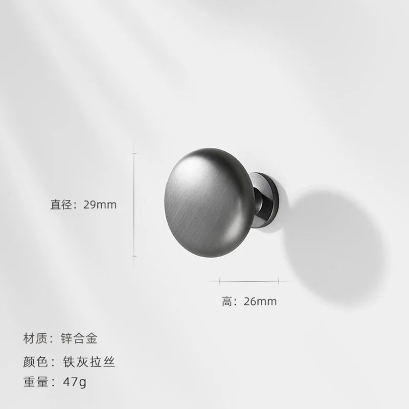 Modern Zinc Alloy Cabinet Handles - Kitchen Drawer Knobs for Wardrobes and Furniture Gray drawing s Handles