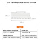 Modern Magnetic Track Lights - Embedded LED Spotlight Downlight 1 pcs 12W Spotlight / Warm light 3000K ceiling light
