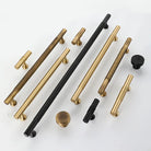 Brass Handles – Gold Black Antique Cabinet Bar Handles and Drawer Knobs for Furniture Handles