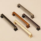 Light Luxury Bronze Cabinet Handles - Modern Drawer Pulls for Wardrobe and Kitchen Furniture Handles
