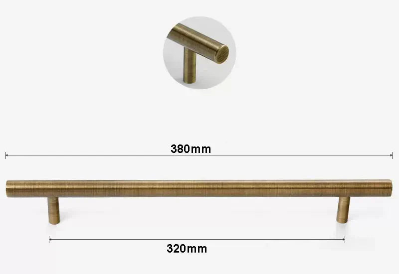 Antique Brass Handles – Old-Copper Wardrobe Knobs and Bronze Cabinet Pulls for Furniture 380mm Handles