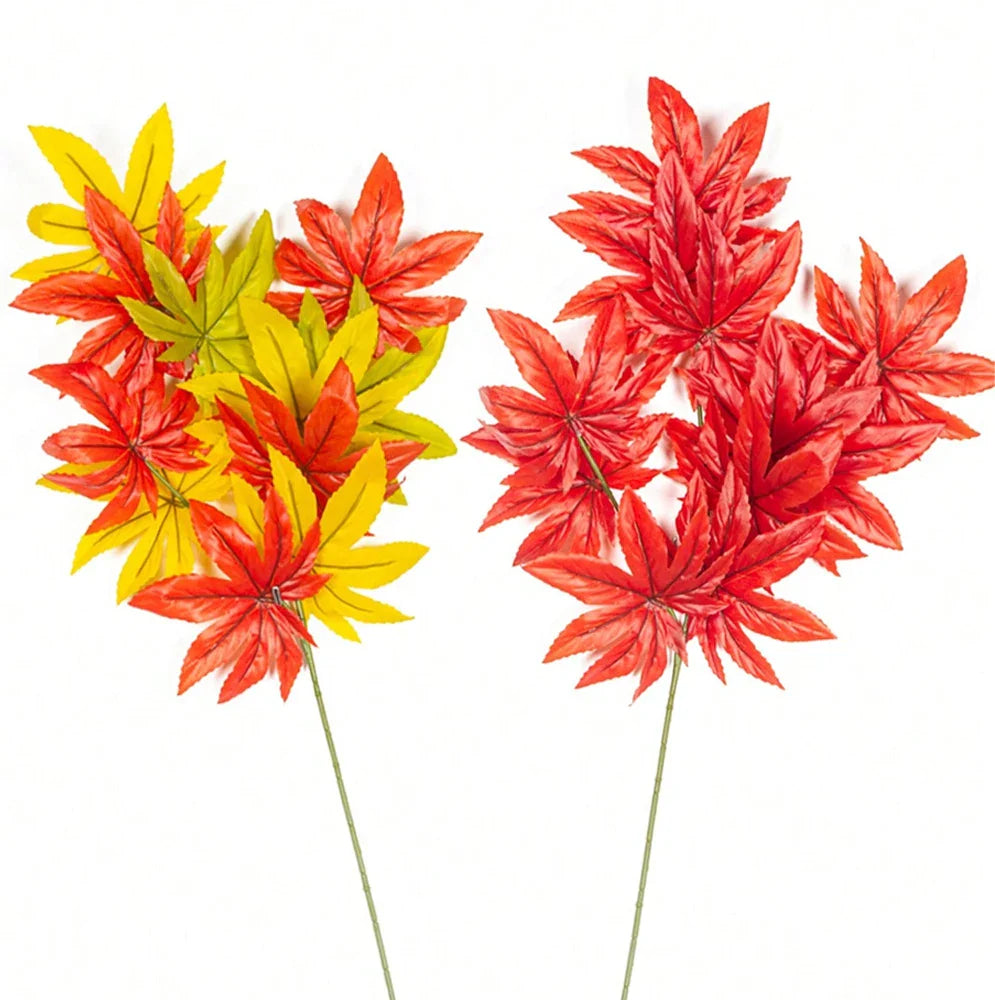 Dlight Decor 77cm Autumn Maple Leaf Branch for Fall Display