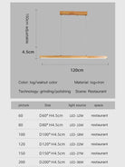 Contemporary Wooden Chandelier - Ideal For Dining Rooms Kitchens Shops And Long Tables With Led