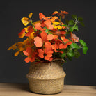 Dlight Decor 33cm Four Leaf Clover Plant with Bell Tree Leaves for Home and Party Decor