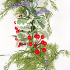 Dlight Decor 180cm Christmas Vine with Pine Leaves and Red Berries