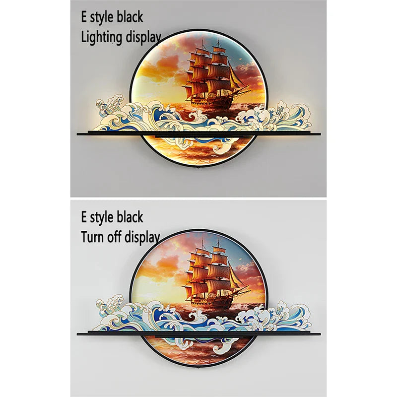 Dlight Decor Artistic Landscape Wall Glow Lamp Wall Art