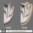 Dlight Decor Feather Mural LED Light for Entry Walls B / 70x140 Wall Art