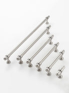 Brushed Nickel Brass Furniture Handles – Matte Silver Cabinet Pulls and Drawer Bars Handle