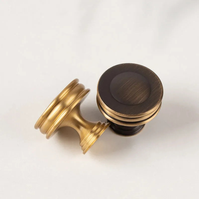 Brass Kitchen Cabinet Handles – Gold Textured Drawer Knobs and Door Bar Handles Handles