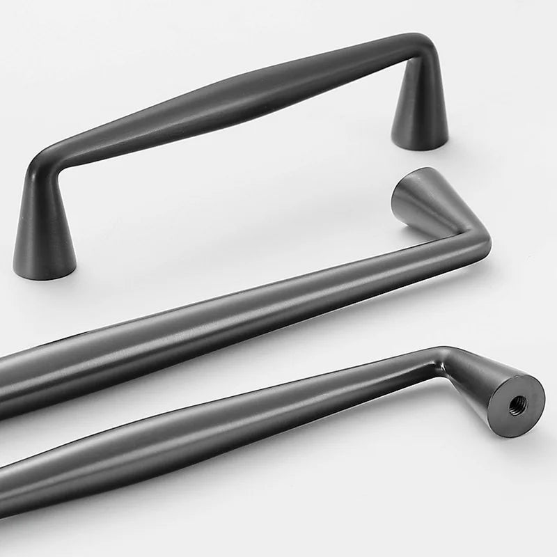 Brass Gold Black and Gray Cabinet Handles – Nordic Wardrobe Knobs and American Bar Pulls Handles