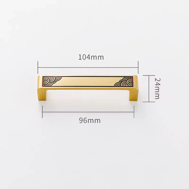 Antique Style Brass Furniture Handles – Vintage Cabinet Wardrobe and Drawer Knobs gold 104mm Handles