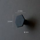 1 Piece - Mini Hexagon Gold Drawer Knob – Luxury Zinc Alloy Single Hole Handle for Cabinets and Doors knob