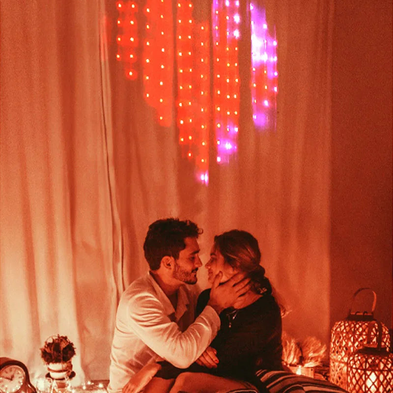 APP Controlled 16 Million Colors RGB LED Curtain Lights Holiday Party Decoration holiday lighting