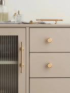 Brushed Gold Brass Cabinet Handles – Modern Knobs and Bar Pulls (50mm-280mm) Handles