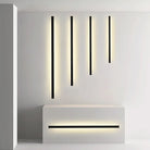 Modern Black Led Wall Lamp - Perfect For Dining Room Living Decoration Long Strip Lights Staircase