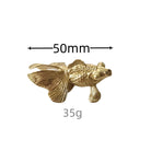 Luxury Brass Solid Handle Pure Copper Animal Shape High-grade Gold Wardrobe Dresser Drawer Cabinet Pulls Furniture