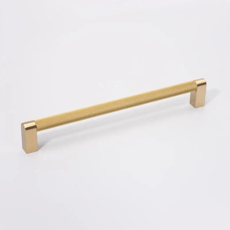 Gold Knurled Cabinet Handles – Textured Furniture Door Knobs and Wardrobe Pulls Handles