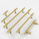 Gold Chrome and Black Brass Wardrobe Handles – Modern Drawer Pulls and Dresser Knobs for Cabinets and Cupboards Handles