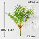 Dlight Decor 44cm Palm Plant Branch with Real Touch Monstera Leaves 35cm 12Leaves